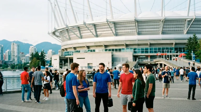 BC Place Stadium in Vancouver Canada exterior showing the retractable roof venue for World Cup 2026