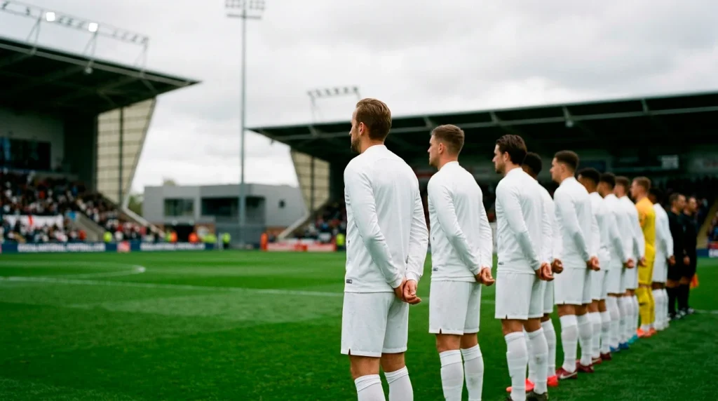 England national football team players in white kit at World Cup 2026