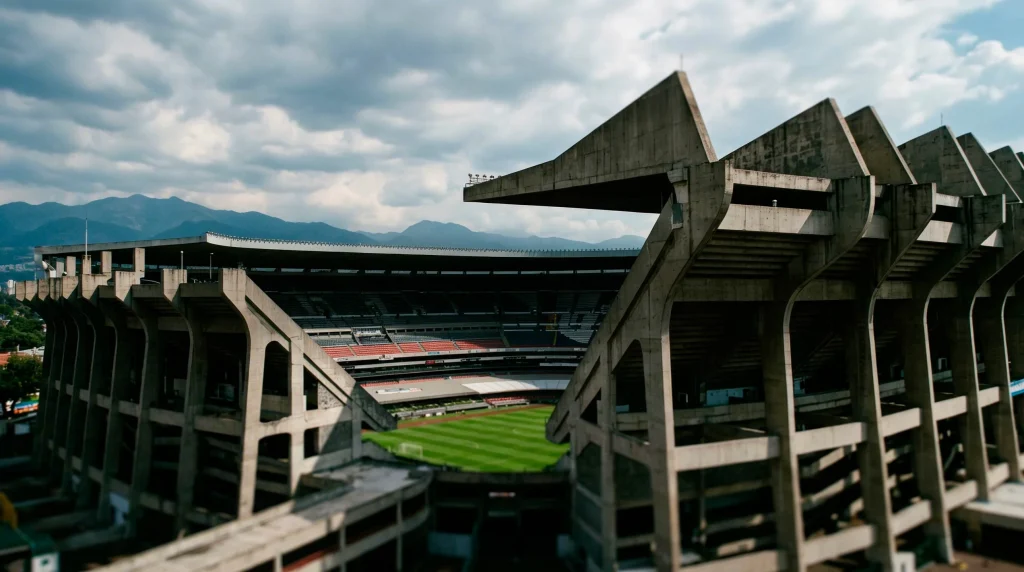 Estadio Azteca in Mexico City exterior view showing the historic World Cup 2026 Opening Match venue