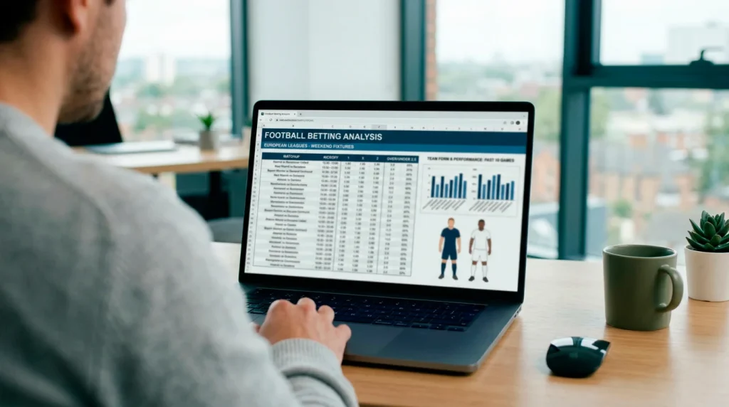 Laptop screen displaying multiple bookmaker websites with World Cup odds comparison charts